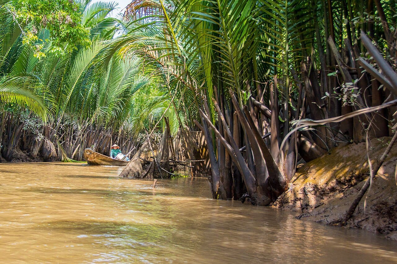 A canal in the Mekong Delta near My Tho — the most-popular day trip from HCMC