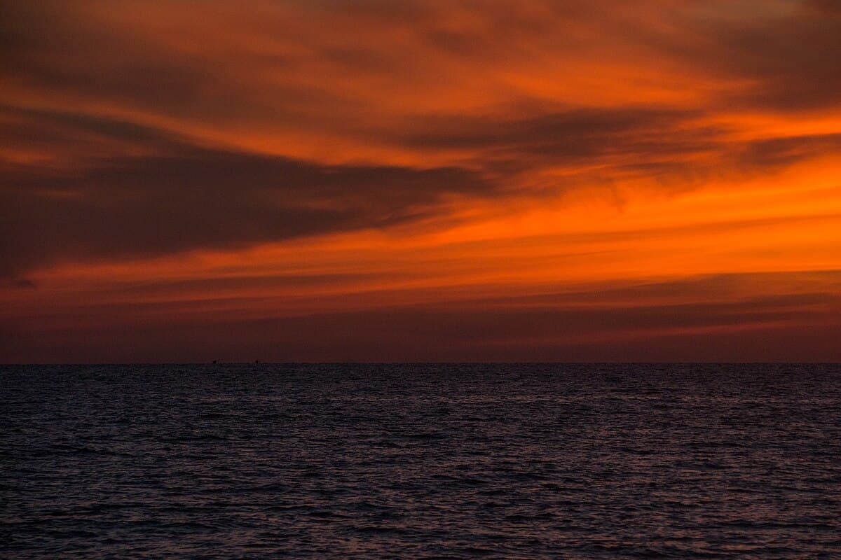 Sunset over Long Beach on Phu Quoc Island, Vietnam